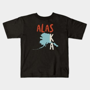 State of Alaska Kids T-Shirt